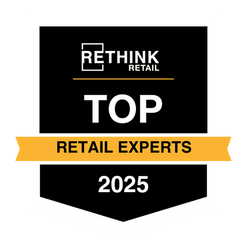 ReThink Retail Top Retail Experts 2025 badge